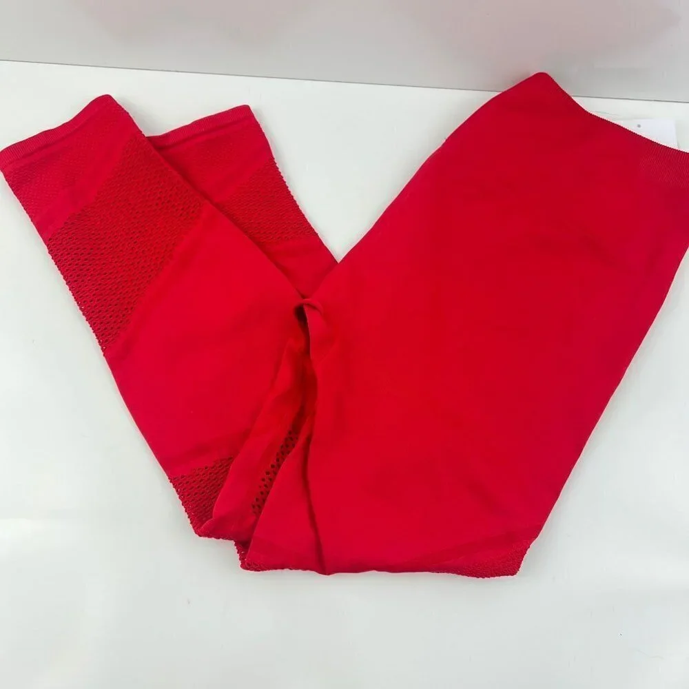 Fabletics Seamless High Waisted Mesh 7/8 Leggings Size L 10-12 - Picture 9 of 9